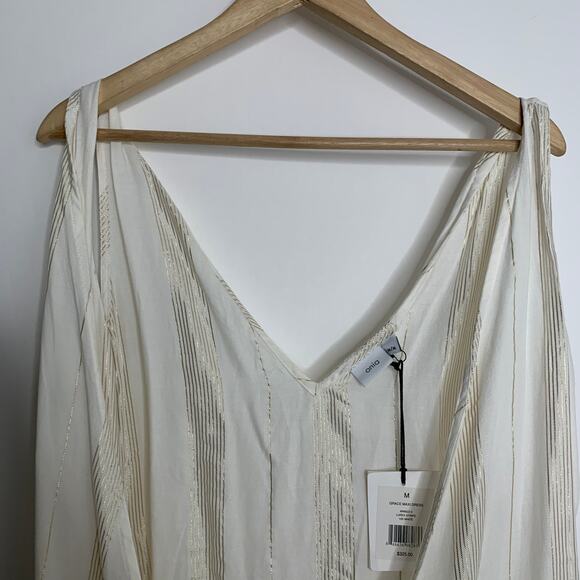 Onia Grace Sleeveless Striped Cotton Wrap Maxi Dress Medium - Picture 9 of 14